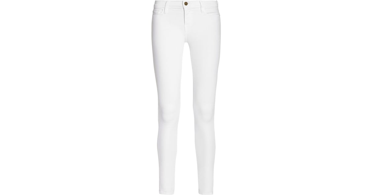 Frame Denim Le Skinny de Jeanne Crop Mid-Rise Jeans ($185) | Gigi Hadid ...