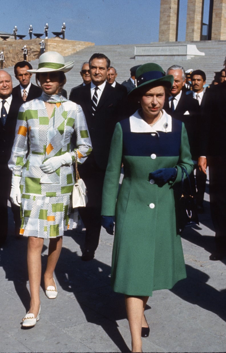 Princess Anne in Turkey With Her Mother in October 1971