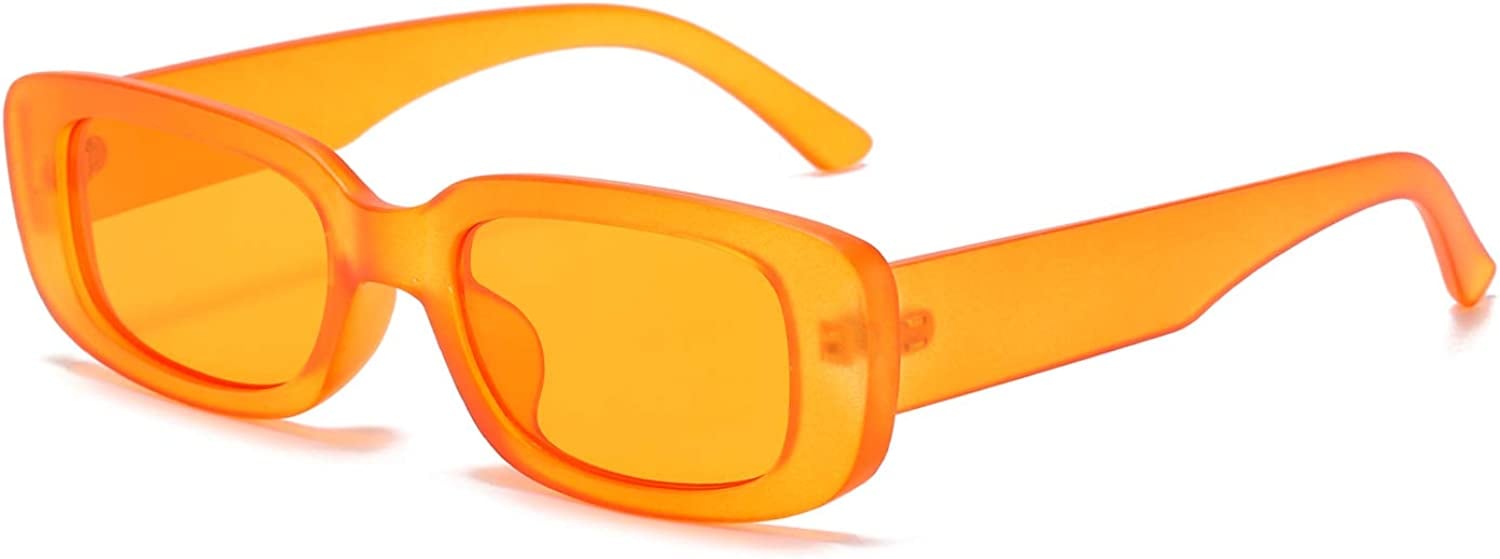 Narrow Chunky Rectangle Sunglasses | boohooMAN UK