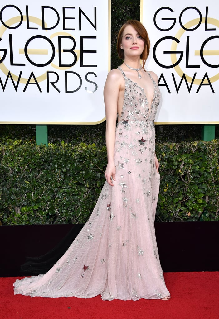 Emma Stone at the 2017 Golden Globe Awards