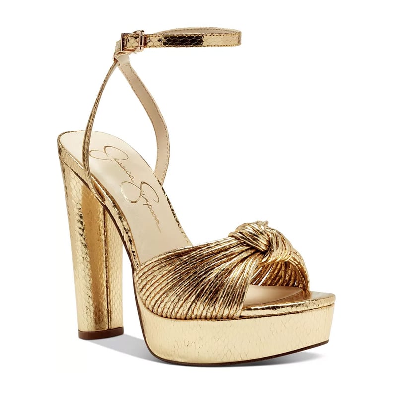 Metallic Platform Heels