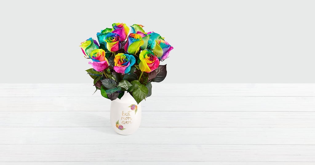 Long Stemmed Tie Dyed Roses Best Flowers and Plants For Mother's Day Gifts POPSUGAR Home UK