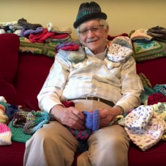 Grandpa Learns to Knit to Make Hats For Preemies