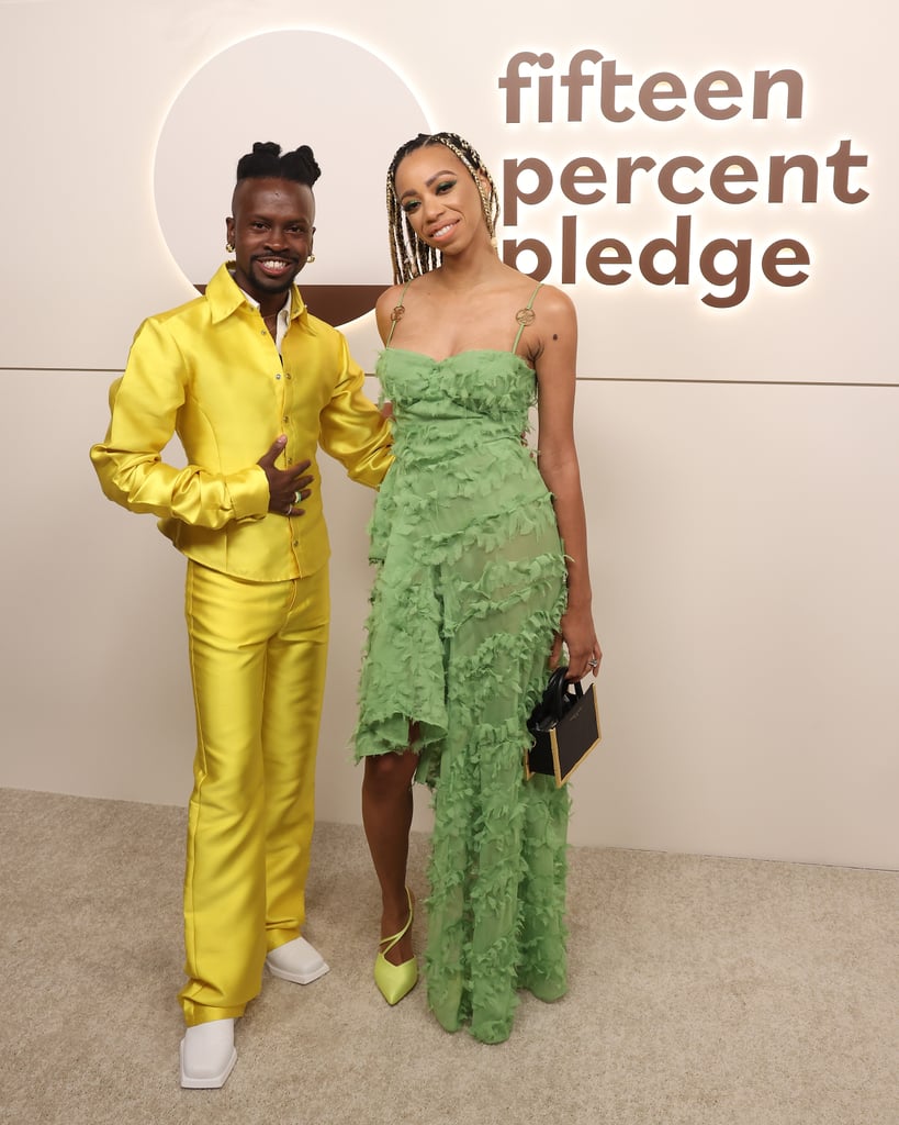 Michelle Mitchell and Edvin Thompson at the Fifteen Percent Pledge Benefit Gala