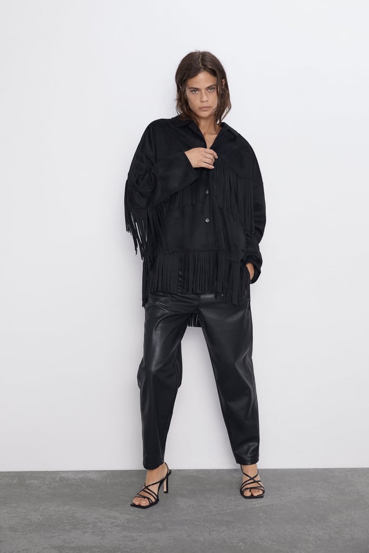 Zara Fringe Jacket Miley Cyrus Won the Vintage Jackpot With This Tom Ford Look POPSUGAR