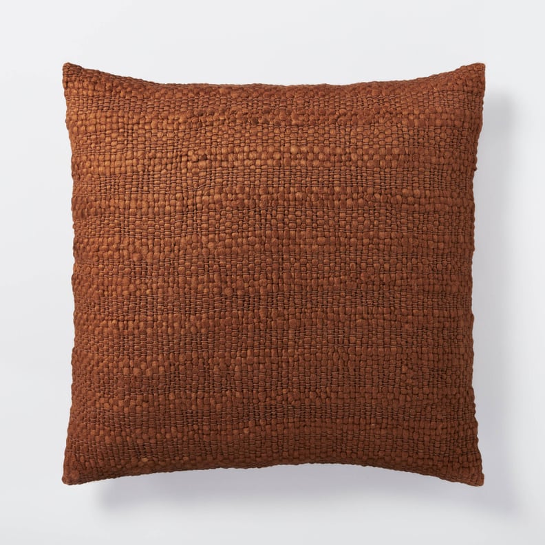 A Traditional Pillow: Oversized Woven Acrylic Square Throw Pillow