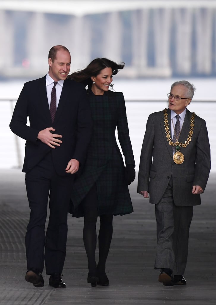 Kate Middleton McQueen Tartan Coat Dundee Visit January 2019