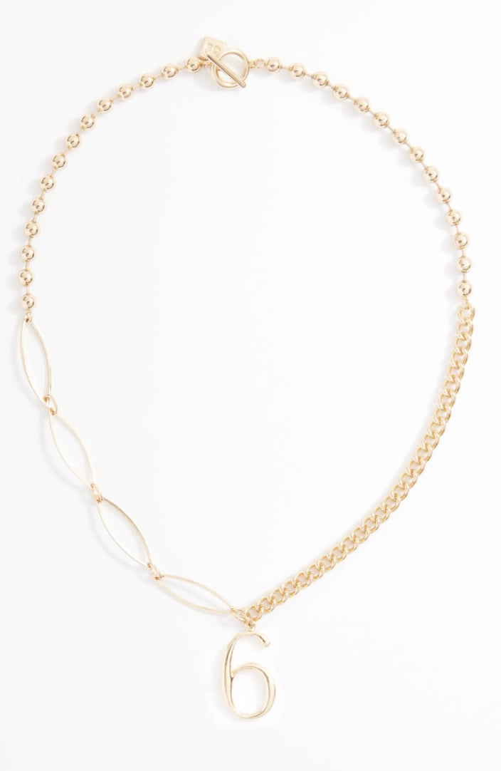Open Edit Lucky Number Pendant Necklace 