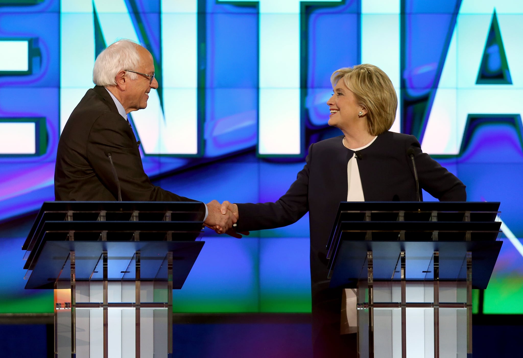 Clinton and Sanders Tie Iowa Democratic Caucus 2016 POPSUGAR News