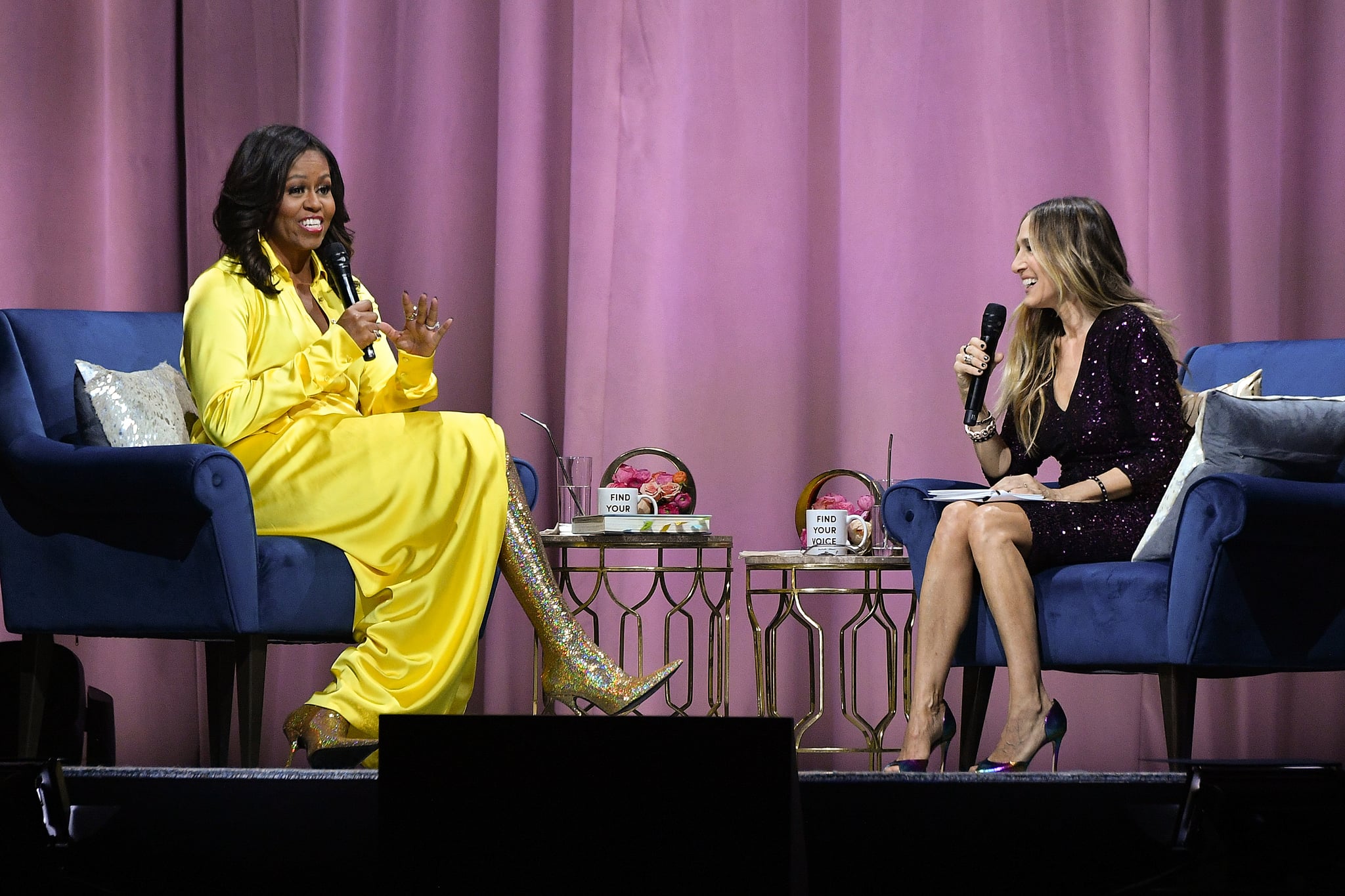 Michelle Obama Balenciaga Boots December 2018 POPSUGAR Fashion UK