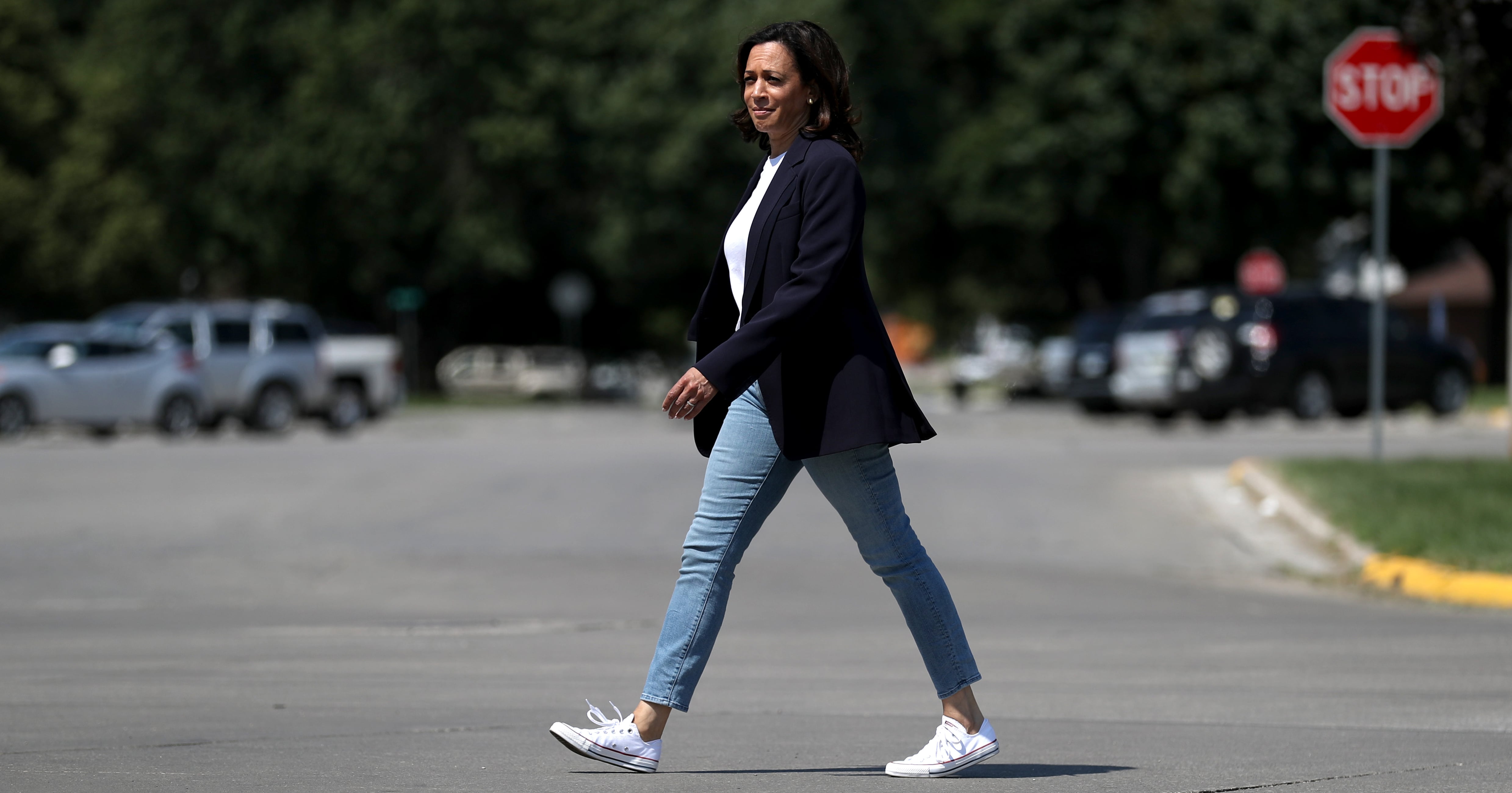 Kamala Harris Explains Why She Loves to Wear Converse POPSUGAR Fashion