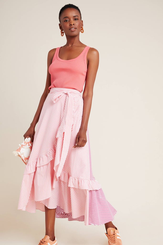 Penny Ruffled Midi Skirt