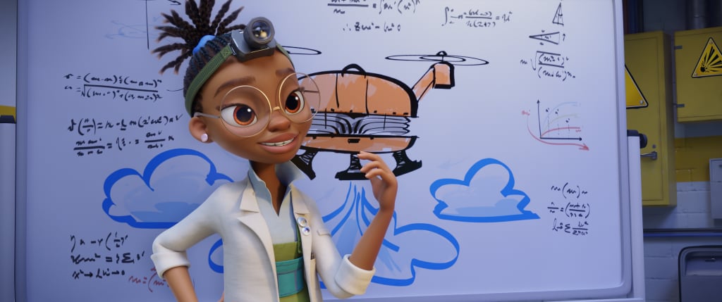 The above character is Kendra Wilson, voiced by Yara Shahidi.