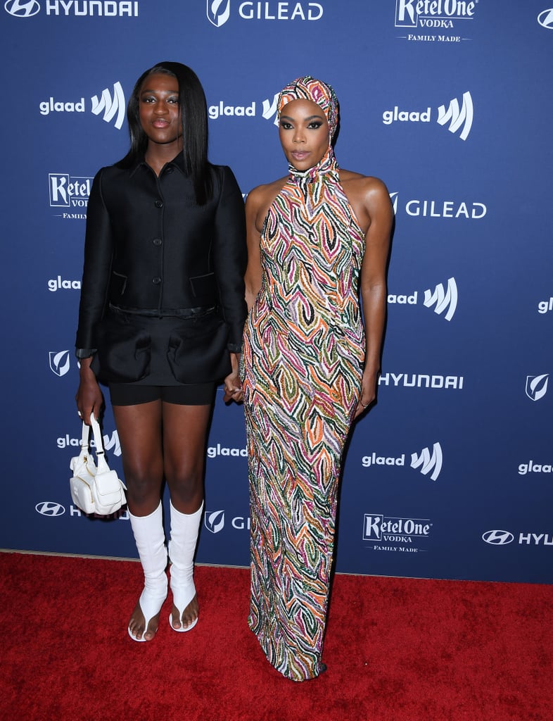 Zaya Wade and Gabrielle Union at 2023 GLAAD Media Awards