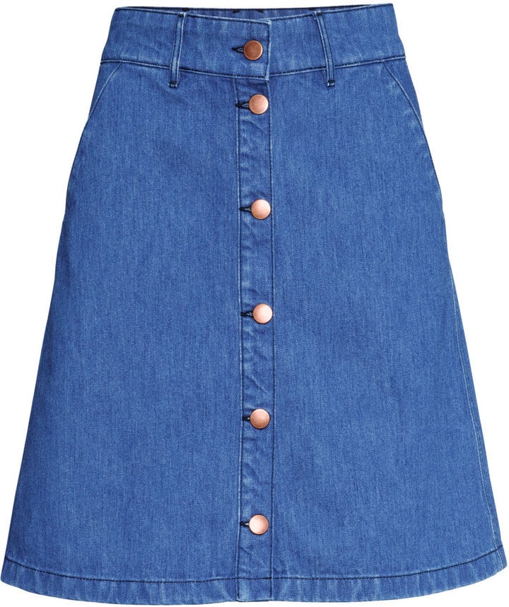 H&M Denim Skirt | Summer Denim | POPSUGAR Fashion Photo 26