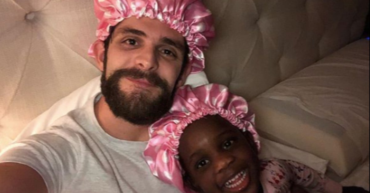 Thomas Rhett Wears a Bonnet to Bed | PS Family