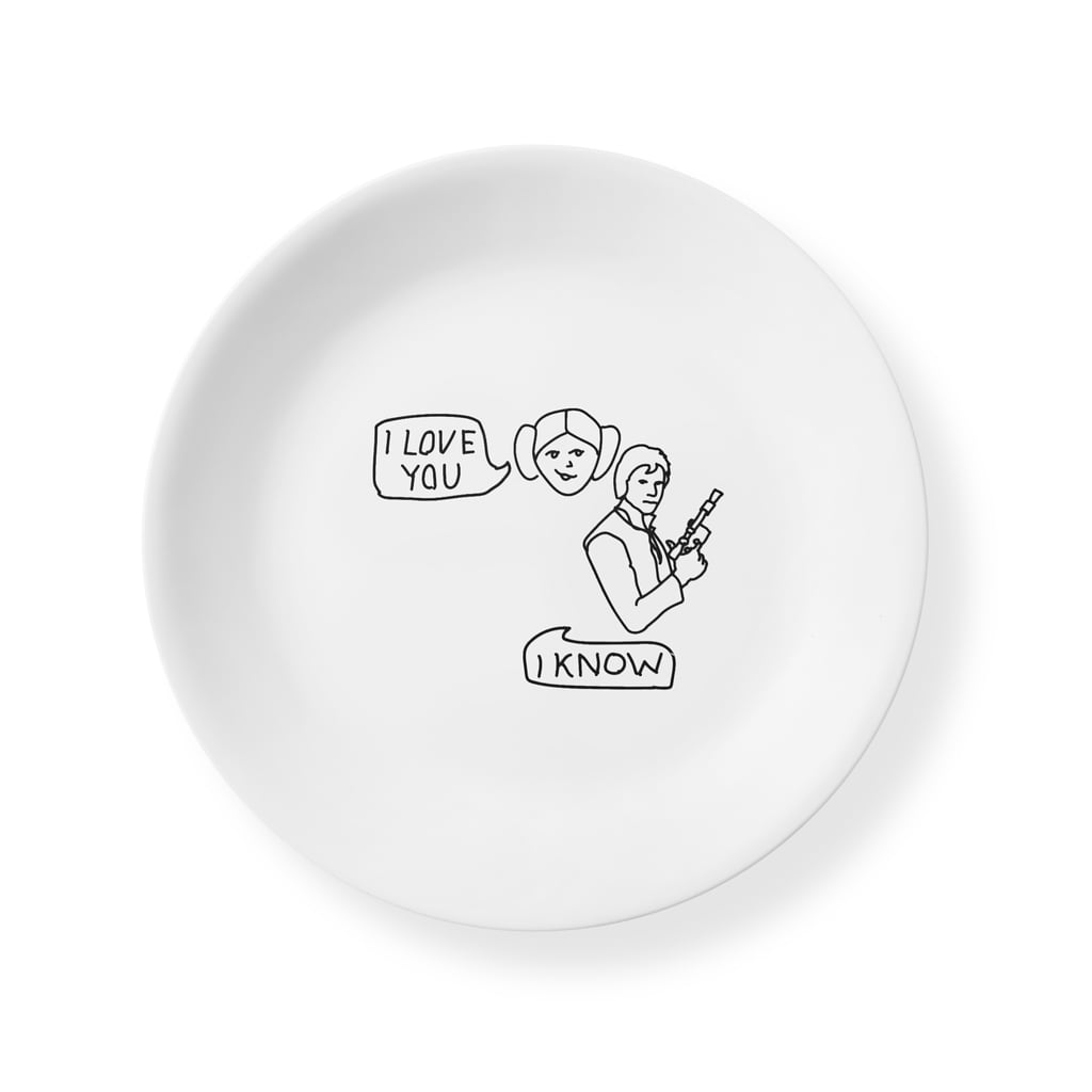 Corelle 8.5" Salad Plate: Star Wars — Han Solo/Princess Leia