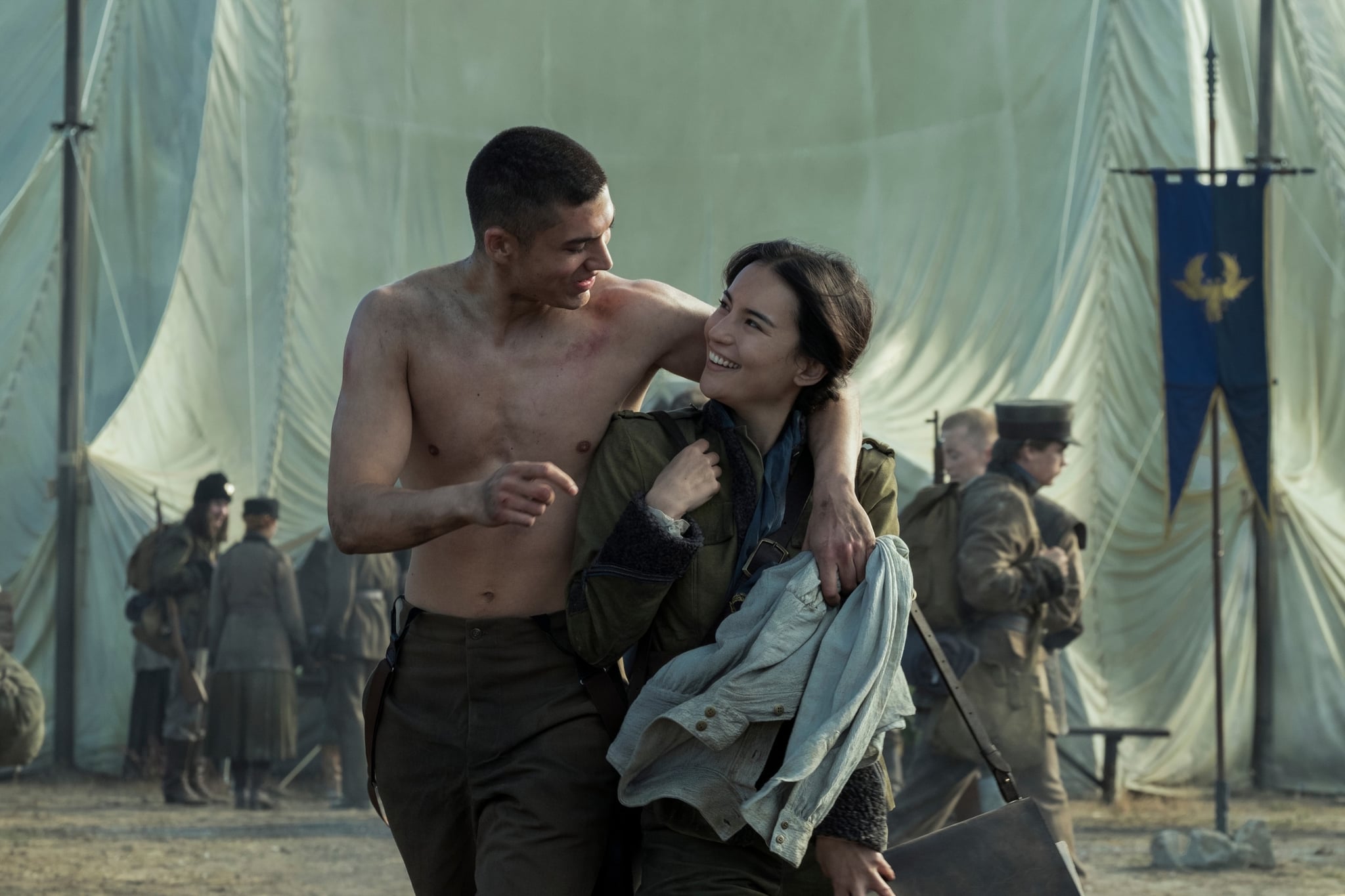 SHADOW AND BONE, from left: Archie Renaux, Jessie Mei Li, (Season 1, aired Apr. 23, 2021). photo: David Appleby / Netflix / Courtesy Everett Collection