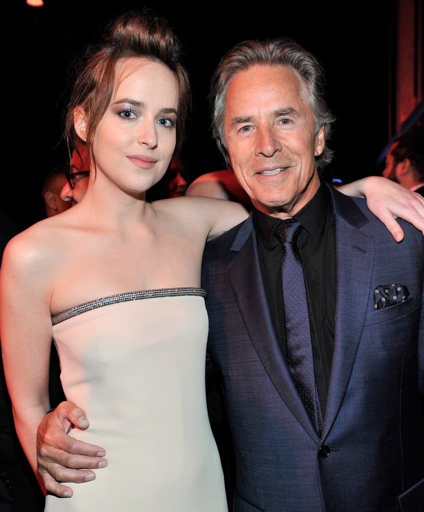 Dakota Johnson bonded with her dad, Don Johnson.