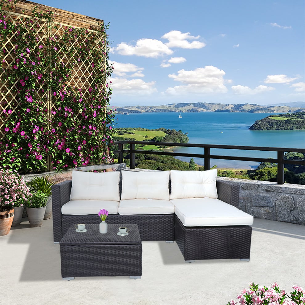 Home Beyond 3 Piece Patio Furniture Sectional Set The Best Furniture From Houzz Popsugar Home Uk Photo 16