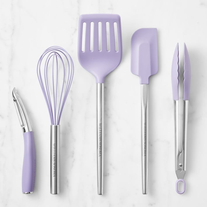 A Metal and Silicone Set: Williams Sonoma 5-Piece Utensils Starter Set