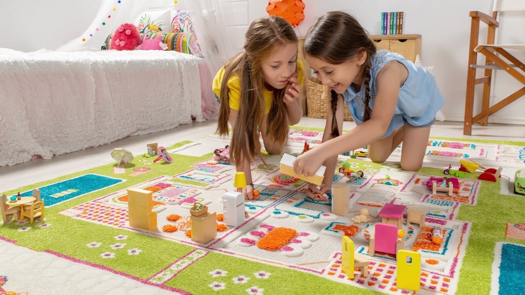 The Ivi 3d Play Rugs In Use Ivi 3d Play Rugs For Kids In City
