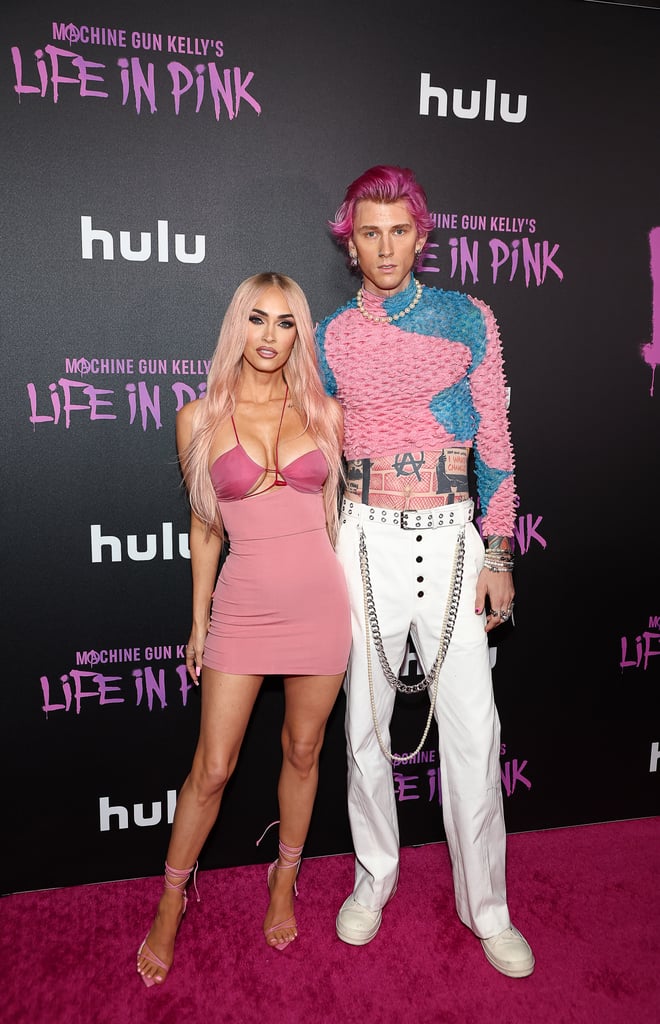 Megan Fox and Machine Gun Kelly's Matching Pink Hair Colour