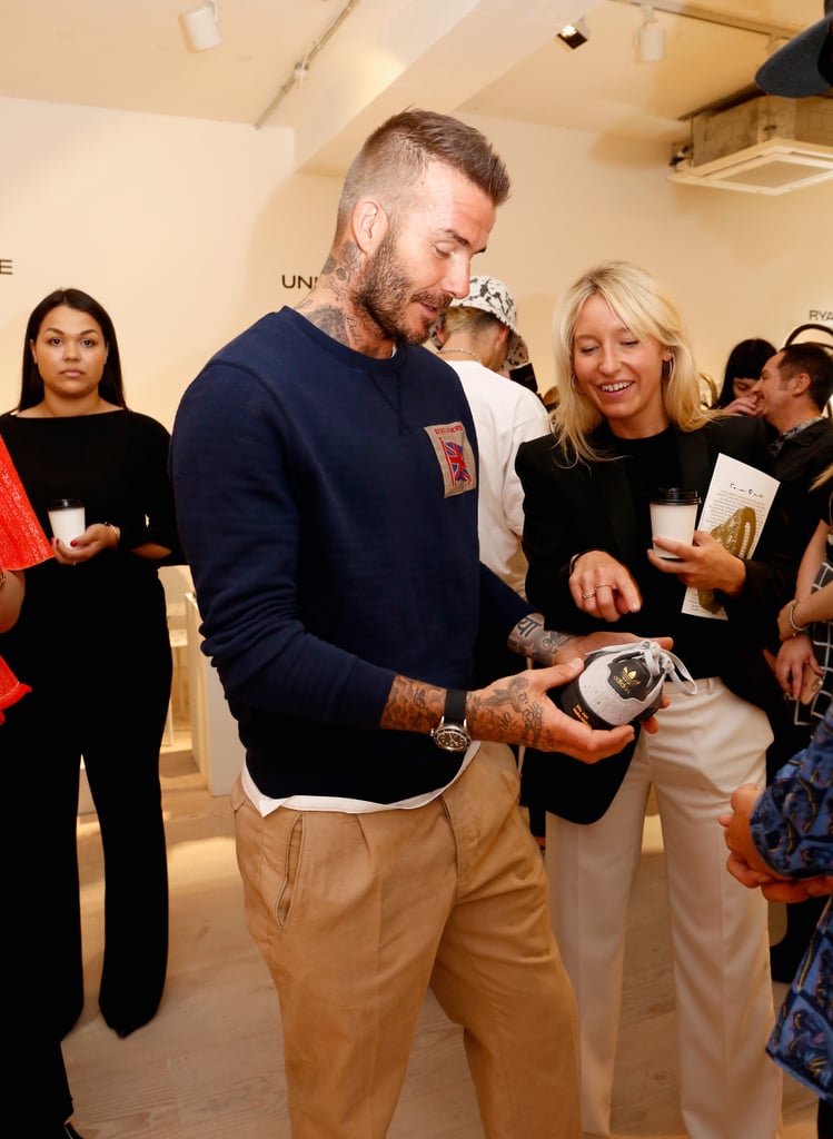 David Beckham at London Fashion Week Men's 2018