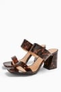 Topshop Selina Tortoiseshell Heel Sandals