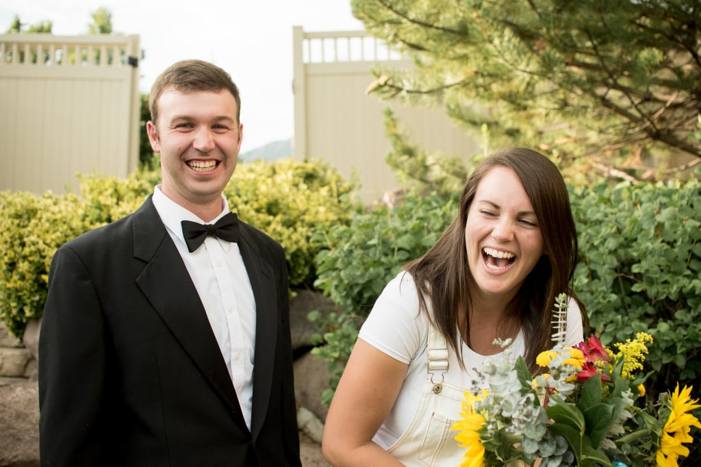 My story starts and ends on July 25. The only catch is that it's a span of two years.
Andrew and I got married on July 25, 2015. We had been dating about a year when we decided we wanted to tie the knot and had everything planned perfectly for the big day.
Truly, the day ran as smoothly as it possibly could've. It was easily the best and most fun day of my life. The ceremony was flawless, and we partied all night at the reception. Even my dad was busting moves on the dance floor.
Fast-forward 18 months. I delayed getting my name legally changed because it was such a freakin' pain. I feel like it should just automatically happen once you're married — no waiting in line at the DMV, no passport renewing, no hassle. That's a tangent for a different day.
Related:
7 Reasons I Wish I Hadn't Taken My Husband's Last Name
Anyway, I'd finally had enough of having some things with my new last name and others with my old last name. It was time to go through the painful trudge of US bureaucracy. I started with my Social Security card, which was surprisingly quick and painless. Next was making an appointment at the DMV. I brought all the same documents to my appointment, feeling confident that this would be it. Boy, was I so wrong.
The lady takes my (well-organized) file of documents and asks where my marriage certificate is. I point to one of the papers and say, "Right there."
"Nope, that's the marriage application, not the certificate. You'll need to mail away for a certified copy of it and come back."
Of course. It's only $15 to get a copy, so I wasn't too stressed about it. A few weeks after I sent away for it, I got a letter back from the state of California saying that my records did not exist and/or could not be located.
"That's strange," I think to myself. I ask Andrew about it and he has no clue what it could mean. I call the Recorder's Office in both LA and Ventura County to see if my records could be there. Neither of them have it. Panic sets in.
They recommend I call the people who married us to see if maybe they have it for some reason. So I do, but to no avail. They have a record that we got married, but not the certificate. Apparently the completed application never made it back to the Recorder's Office.
Panic sets in even more.
I call the Recorder's Office back (P.S., Ventura is SO much easier to reach than LA if you have the choice), and I tell her my situation. She says since it's been over a year, I'll just need to come in and file a form requesting it to be sent out again. I tell her that I unfortunately can't come in because I live in Utah now.
Enter part two of the game changer.
Because I am now a resident of Utah, they cannot issue me this form — I'd have to get a court order from Utah. WHAT? JUST GIVE ME MY CERTIFICATE.
Then the question enters my mind: "If there's no state record of our marriage, are we even married?" So I call back really quick and ask. The lady laughs and goes, "Well, I guess not! There's no record of it happening, so no."
Panic sets in times 1,000.
What does this mean? Is my whole marriage a lie?!
Will Andrew even want to marry me again? We built a house together! He HAS to marry me! Am I going to wear a scarlet A forever?
Of course, none of this is rational, but I never said I was rational.
I call the Recorder's Office in Utah, the State Court, and three other random organizations, trying to figure out what to do. No one I talk to understands what a court ordered certificate is (because, as I come to find out, only some states do it). On top of that, they all keep telling me that it's California's issue to resolve, not theirs. So back and forth I go a couple of times, getting frustrated that all this hullabaloo is over a piece of paper.
I finally talk to one lady in Utah who advises that I file for some type of form that would get it finalized . . . for upwards of $500. I am cheap. I don't like this idea.
Then she said something that changed the game.
"If you're not recorded as married, why don't you just get remarried? It would be hundreds of dollars cheaper. And, frankly, way more fun!"
I sit there for a second thinking about this option. Why didn't I think of this? Is that even legal? What are the repercussions that might come of this?
I finally agree that's not a bad idea and even get kind of excited about it.
My mother-in-law (or should I say my "supposed mother-in-law") tells me that she has a family-law attorney friend I could consult for free. I give him a call and explain my situation, and he immediately says, "Get remarried. It's way easier and way less expensive." I double- and triple-check there won't be some weird repercussions of getting married twice, and he assures me we'll be fine.
As a side note, it's a habit in my life to have the ridiculous happen to me — things that people go, "This would only happen to you." I was well aware that this would be one of them once I told people.
Andrew and I talked it over and decided to get (re)married. Many advised us to just go to a courthouse and make it quick. We didn't take that advice. If we were going to get married again, it was going to be a party and poking fun at this bureaucratic failure.
In a way, it was a huge blessing that I found out when I did. We would need to have a new wedding date (legally), and we'd be able to get remarried on July 25, 2017. Pretty cool second anniversary, right?
We decided we needed to just have the wedding we would've had if we could make it as big of a silly event as possible. We decided to get cookies and ice cream catered, we sent out ridiculous invitations that I made on Word, and, best of all, we got Andrew's brother, Todd, to get ordained online and be our minister.
That's right — our very own Father Todd.
Even better? I texted our original wedding photographer, Laura, to see if she'd be willing to do a 30-minute second wedding shoot. Of course, this got 100 questions. After laughing about it and fully believing me, she was all in.
Andrew asked what he should wear, and I told him whatever he wanted. His eyes lit up like a kid being told he can get three scoops of ice cream, and he said, "I'm wearing my tux top with board shorts." I loved it, and that was that.
I found some white overalls by chance while shopping and knew that's what I'd be wearing. If I could fit a basketball in them, even better. Unfortunately, I couldn't, but I was still going to wear them.
We set up chairs, a microphone, and a speaker; had our friends and family come; and gave everyone popcorn for the ceremony because, really, it was like watching a ridiculous rom-com.
Everyone arrived to Andrew's parents' house, and Andrew was waiting to enter and walk down the aisle. His mom told him people were waiting and to get a move on. The music started playing, and she ended up walking him down the aisle. Pretty amazing. Then my mom ended up walking me down. We laughed and danced down.
Father Todd prepared a hilarious speech that had everyone rolling with laughter, and he even had a fake book to publicize. For his first wedding, I'm going to say that he crushed it.
Related:
35 Secrets to Marriage Success
Andrew and I said our "I dos," and we had our second wedding kiss. Everyone threw their popcorn, music played, we danced, we ate, and then we swam all night with friends.
It was the best way I could've imagined to celebrate our second anniversary.
We still like to joke, "I'm so glad we got married — my first wife was such a jerk" or "My ex-husband was such a tool." We even like to bring it up at random that our second marriage was so fun, just to see the look on people's faces.
While the whole ordeal was originally a pain in the butt and had me on the verge of getting a stomach ulcer, it was one of the funniest moments of my life to get remarried.
Don't worry — we immediately filed for our marriage certificate and got it within the week. We're legal now!
If you want to learn anything from my story, don't procrastinate changing your last name, and if you do . . . just roll with the punches. It'll be an adventure if you take it in stride. My story starts and ends on July 25. The only catch is that it's a span of two years.
Andrew and I got married on July 25, 2015. We had been dating about a year when we decided we wanted to tie the knot and had everything planned perfectly for the big day.
Truly, the day ran as smoothly as it possibly could've. It was easily the best and most fun day of my life. The ceremony was flawless, and we partied all night at the reception. Even my dad was busting moves on the dance floor.
Fast-forward 18 months. I delayed getting my name legally changed because it was such a freakin' pain. I feel like it should just automatically happen once you're married — no waiting in line at the DMV, no passport renewing, no hassle. That's a tangent for a different day.
Related:
7 Reasons I Wish I Hadn't Taken My Husband's Last Name
Anyway, I'd finally had enough of having some things with my new last name and others with my old last name. It was time to go through the painful trudge of US bureaucracy. I started with my Social Security card, which was surprisingly quick and painless. Next was making an appointment at the DMV. I brought all the same documents to my appointment, feeling confident that this would be it. Boy, was I so wrong.
The lady takes my (well-organized) file of documents and asks where my marriage certificate is. I point to one of the papers and say, "Right there."
"Nope, that's the marriage application, not the certificate. You'll need to mail away for a certified copy of it and come back."
Of course. It's only $15 to get a copy, so I wasn't too stressed about it. A few weeks after I sent away for it, I got a letter back from the state of California saying that my records did not exist and/or could not be located.
"That's strange," I think to myself. I ask Andrew about it and he has no clue what it could mean. I call the Recorder's Office in both LA and Ventura County to see if my records could be there. Neither of them have it. Panic sets in.
They recommend I call the people who married us to see if maybe they have it for some reason. So I do, but to no avail. They have a record that we got married, but not the certificate. Apparently the completed application never made it back to the Recorder's Office.
Panic sets in even more.
I call the Recorder's Office back (P.S., Ventura is SO much easier to reach than LA if you have the choice), and I tell her my situation. She says since it's been over a year, I'll just need to come in and file a form requesting it to be sent out again. I tell her that I unfortunately can't come in because I live in Utah now.
Enter part two of the game changer.
Because I am now a resident of Utah, they cannot issue me this form — I'd have to get a court order from Utah. WHAT? JUST GIVE ME MY CERTIFICATE.
Then the question enters my mind: "If there's no state record of our marriage, are we even married?" So I call back really quick and ask. The lady laughs and goes, "Well, I guess not! There's no record of it happening, so no."
Panic sets in times 1,000.
What does this mean? Is my whole marriage a lie?!
Will Andrew even want to marry me again? We built a house together! He HAS to marry me! Am I going to wear a scarlet A forever?
Of course, none of this is rational, but I never said I was rational.
I call the Recorder's Office in Utah, the State Court, and three other random organizations, trying to figure out what to do. No one I talk to understands what a court ordered certificate is (because, as I come to find out, only some states do it). On top of that, they all keep telling me that it's California's issue to resolve, not theirs. So back and forth I go a couple of times, getting frustrated that all this hullabaloo is over a piece of paper.
I finally talk to one lady in Utah who advises that I file for some type of form that would get it finalized . . . for upwards of $500. I am cheap. I don't like this idea.
Then she said something that changed the game.
"If you're not recorded as married, why don't you just get remarried? It would be hundreds of dollars cheaper. And, frankly, way more fun!"
I sit there for a second thinking about this option. Why didn't I think of this? Is that even legal? What are the repercussions that might come of this?
I finally agree that's not a bad idea and even get kind of excited about it.
My mother-in-law (or should I say my "supposed mother-in-law") tells me that she has a family-law attorney friend I could consult for free. I give him a call and explain my situation, and he immediately says, "Get remarried. It's way easier and way less expensive." I double- and triple-check there won't be some weird repercussions of getting married twice, and he assures me we'll be fine.
As a side note, it's a habit in my life to have the ridiculous happen to me — things that people go, "This would only happen to you." I was well aware that this would be one of them once I told people.
Andrew and I talked it over and decided to get (re)married. Many advised us to just go to a courthouse and make it quick. We didn't take that advice. If we were going to get married again, it was going to be a party and poking fun at this bureaucratic failure.
In a way, it was a huge blessing that I found out when I did. We would need to have a new wedding date (legally), and we'd be able to get remarried on July 25, 2017. Pretty cool second anniversary, right?
We decided we needed to just have the wedding we would've had if we could make it as big of a silly event as possible. We decided to get cookies and ice cream catered, we sent out ridiculous invitations that I made on Word, and, best of all, we got Andrew's brother, Todd, to get ordained online and be our minister.
That's right — our very own Father Todd.
Even better? I texted our original wedding photographer, Laura, to see if she'd be willing to do a 30-minute second wedding shoot. Of course, this got 100 questions. After laughing about it and fully believing me, she was all in.
Andrew asked what he should wear, and I told him whatever he wanted. His eyes lit up like a kid being told he can get three scoops of ice cream, and he said, "I'm wearing my tux top with board shorts." I loved it, and that was that.
I found some white overalls by chance while shopping and knew that's what I'd be wearing. If I could fit a basketball in them, even better. Unfortunately, I couldn't, but I was still going to wear them.
We set up chairs, a microphone, and a speaker; had our friends and family come; and gave everyone popcorn for the ceremony because, really, it was like watching a ridiculous rom-com.
Everyone arrived to Andrew's parents' house, and Andrew was waiting to enter and walk down the aisle. His mom told him people were waiting and to get a move on. The music started playing, and she ended up walking him down the aisle. Pretty amazing. Then my mom ended up walking me down. We laughed and danced down.
Father Todd prepared a hilarious speech that had everyone rolling with laughter, and he even had a fake book to publicize. For his first wedding, I'm going to say that he crushed it.
Related:
35 Secrets to Marriage Success
Andrew and I said our "I dos," and we had our second wedding kiss. Everyone threw their popcorn, music played, we danced, we ate, and then we swam all night with friends.
It was the best way I could've imagined to celebrate our second anniversary.
We still like to joke, "I'm so glad we got married — my first wife was such a jerk" or "My ex-husband was such a tool." We even like to bring it up at random that our second marriage was so fun, just to see the look on people's faces.
While the whole ordeal was originally a pain in the butt and had me on the verge of getting a stomach ulcer, it was one of the funniest moments of my life to get remarried.
Don't worry — we immediately filed for our marriage certificate and got it within the week. We're legal now!
If you want to learn anything from my story, don't procrastinate changing your last name, and if you do . . . just roll with the punches. It'll be an adventure if you take it in stride.