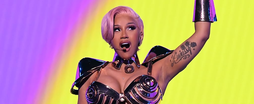 Cardi B's Pink Hair and Makeup at the 2021 Grammys