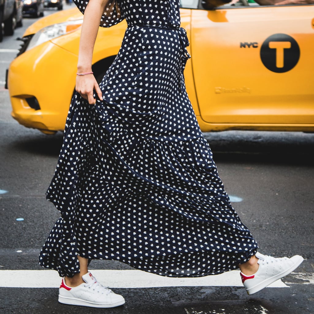 How to Wear a Dress and Sneakers | POPSUGAR Fashion