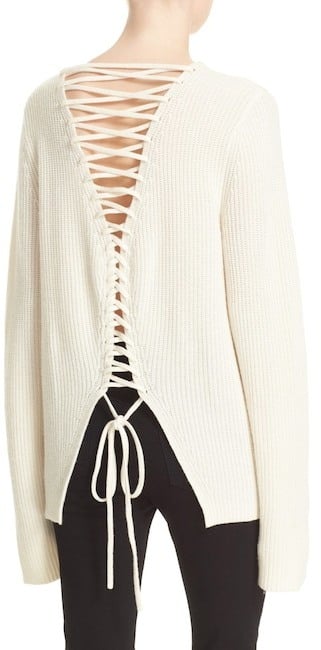 A.L.C. Markell Lace-Up Sweater