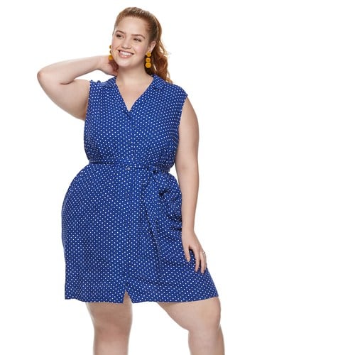 POPSUGAR Plus-Size Mini Shirt Dress