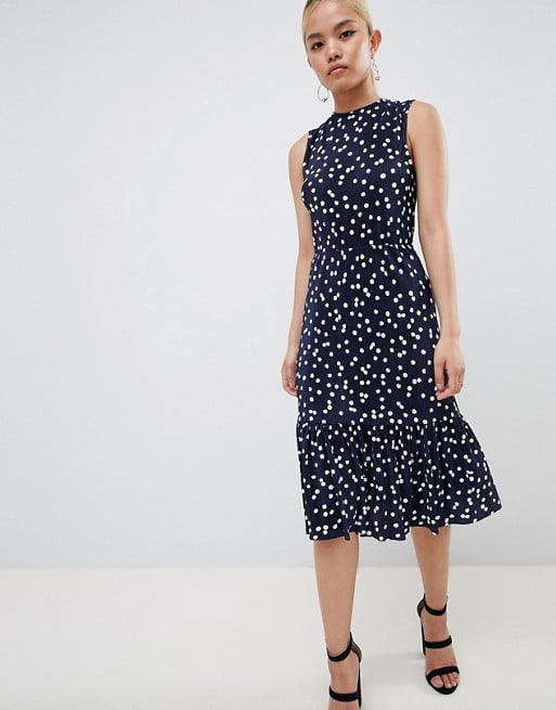 ASOS Petite Midi Dress With Tie Back