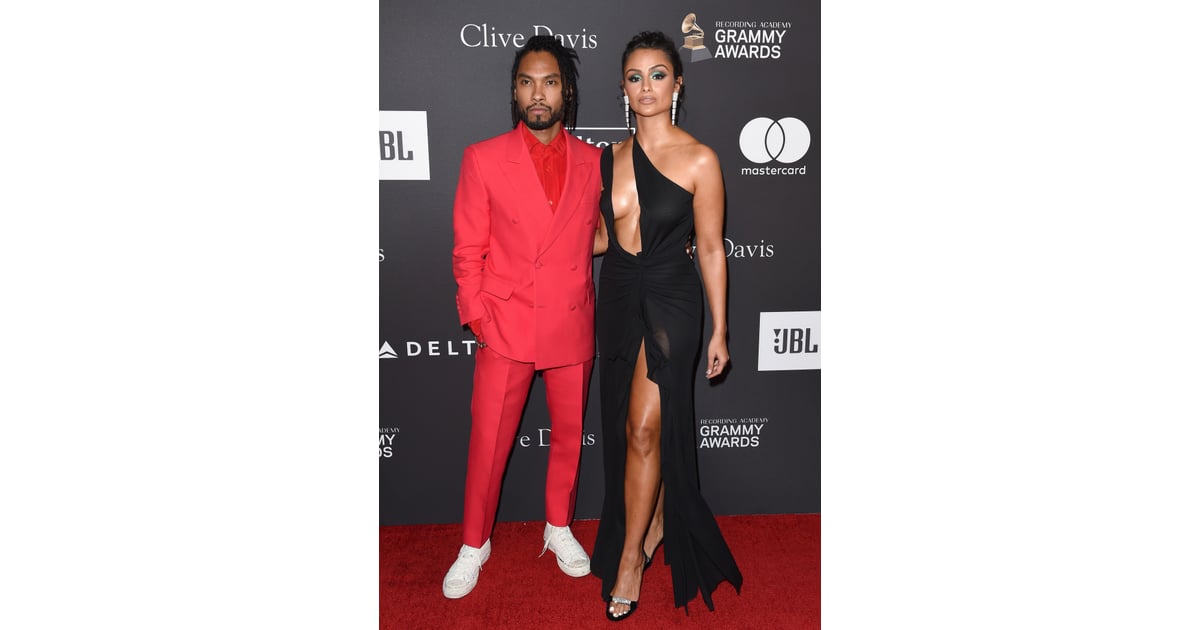 Miguel and Nazanin Mandi | Celebrities at Clive Davis Pre-Grammy Party
