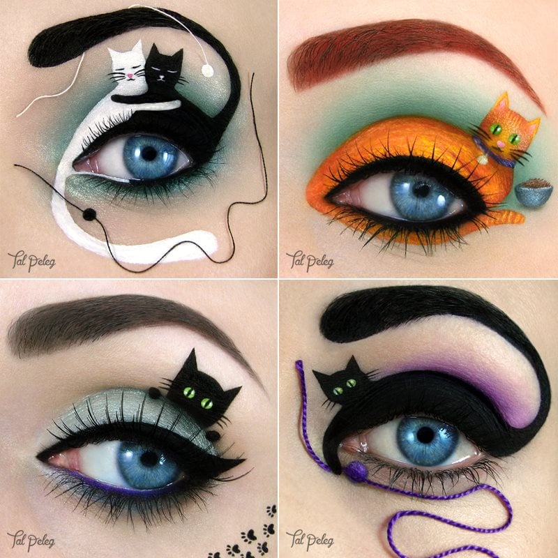 Purr Fectly Painted Eye Makeup Paintings Popsugar Beauty