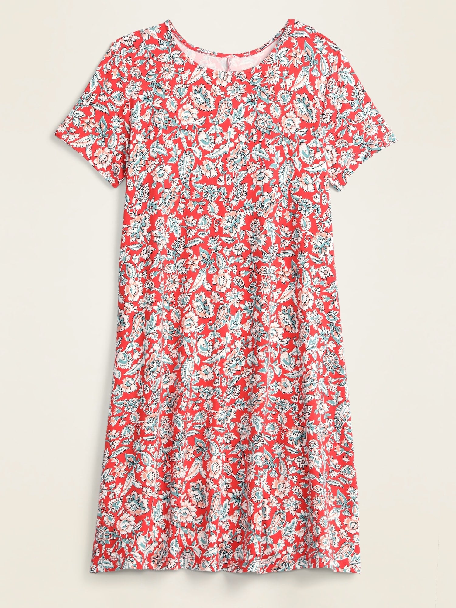 Old navy online red floral dress