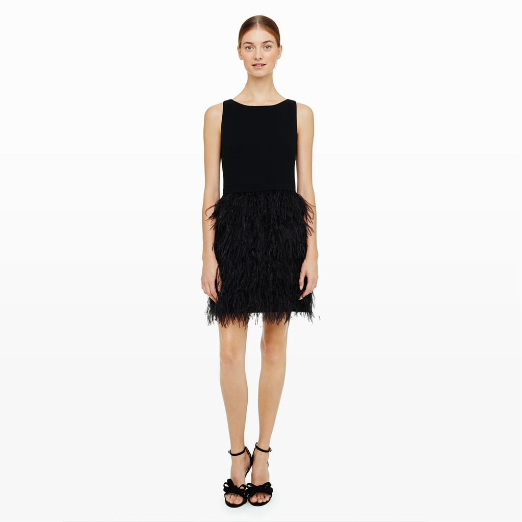 Club Monaco Lenoria Feather Dress (369) Holiday Dresses by Zodiac