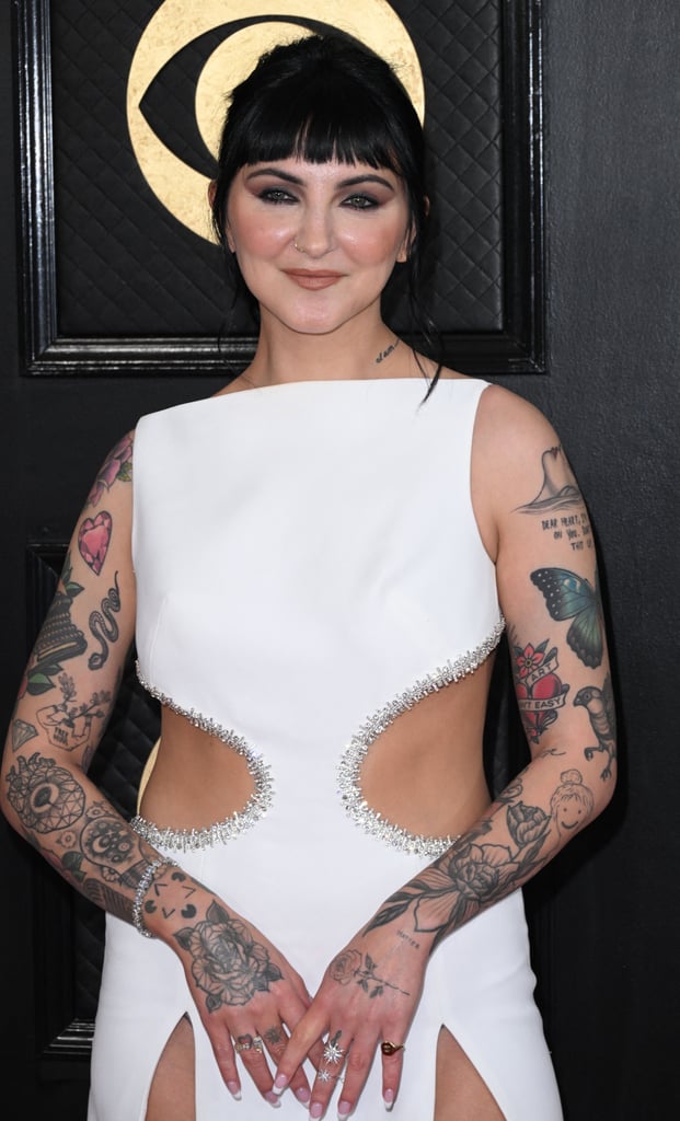 Julia Michaels's Smoky Makeup and Deep French at the 2023 Grammys