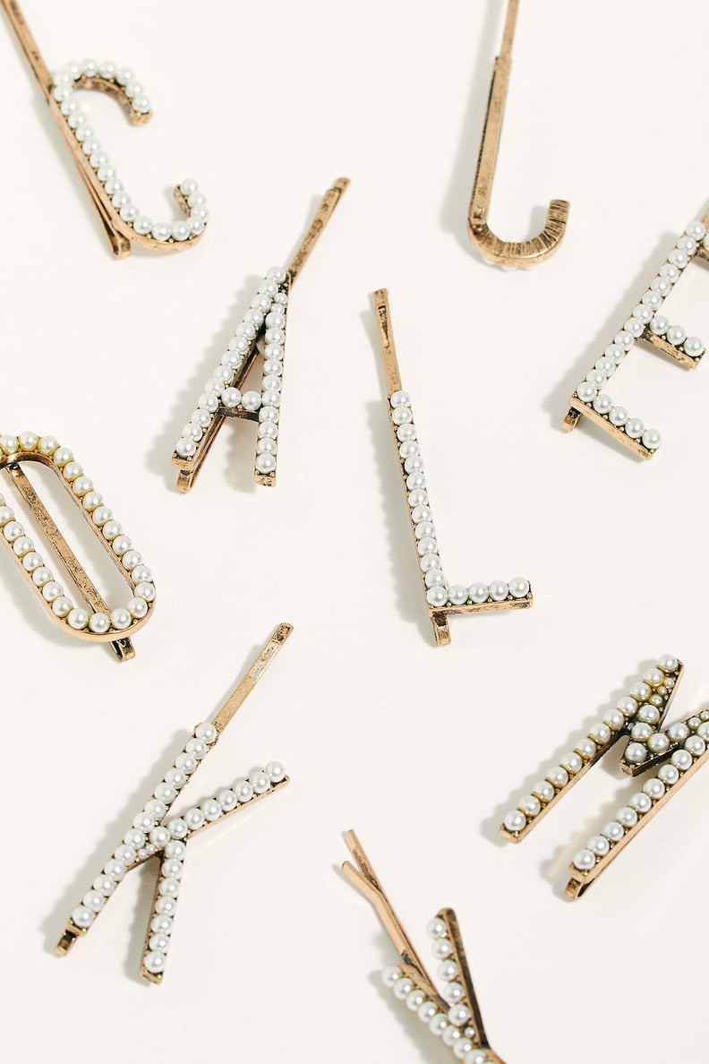 Pearl Letter Bobby Pin