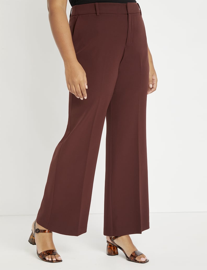 Eloquii Flare-Leg Venice Crepe Trouser