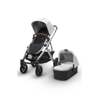2018 vista aluminum frame convertible complete stroller with leather trim clearance