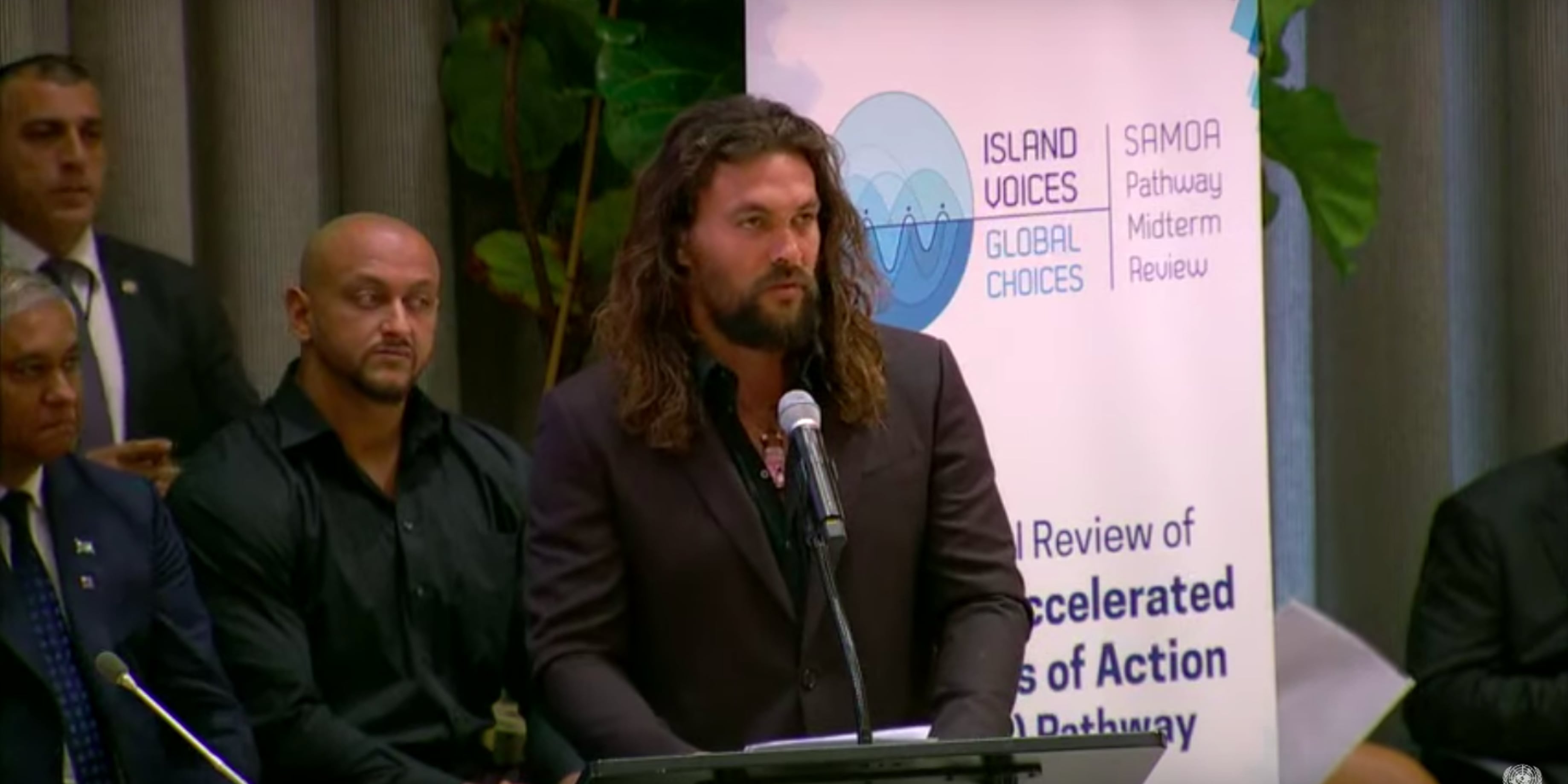 Jason Momoa Delivers Speech at the United Nations | Video | PS Celebrity