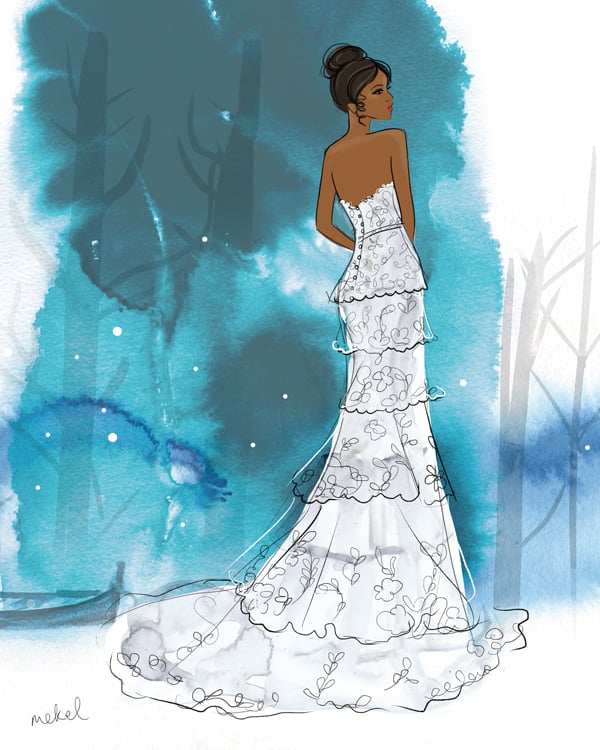 Disney's Tiana Wedding Dress Design