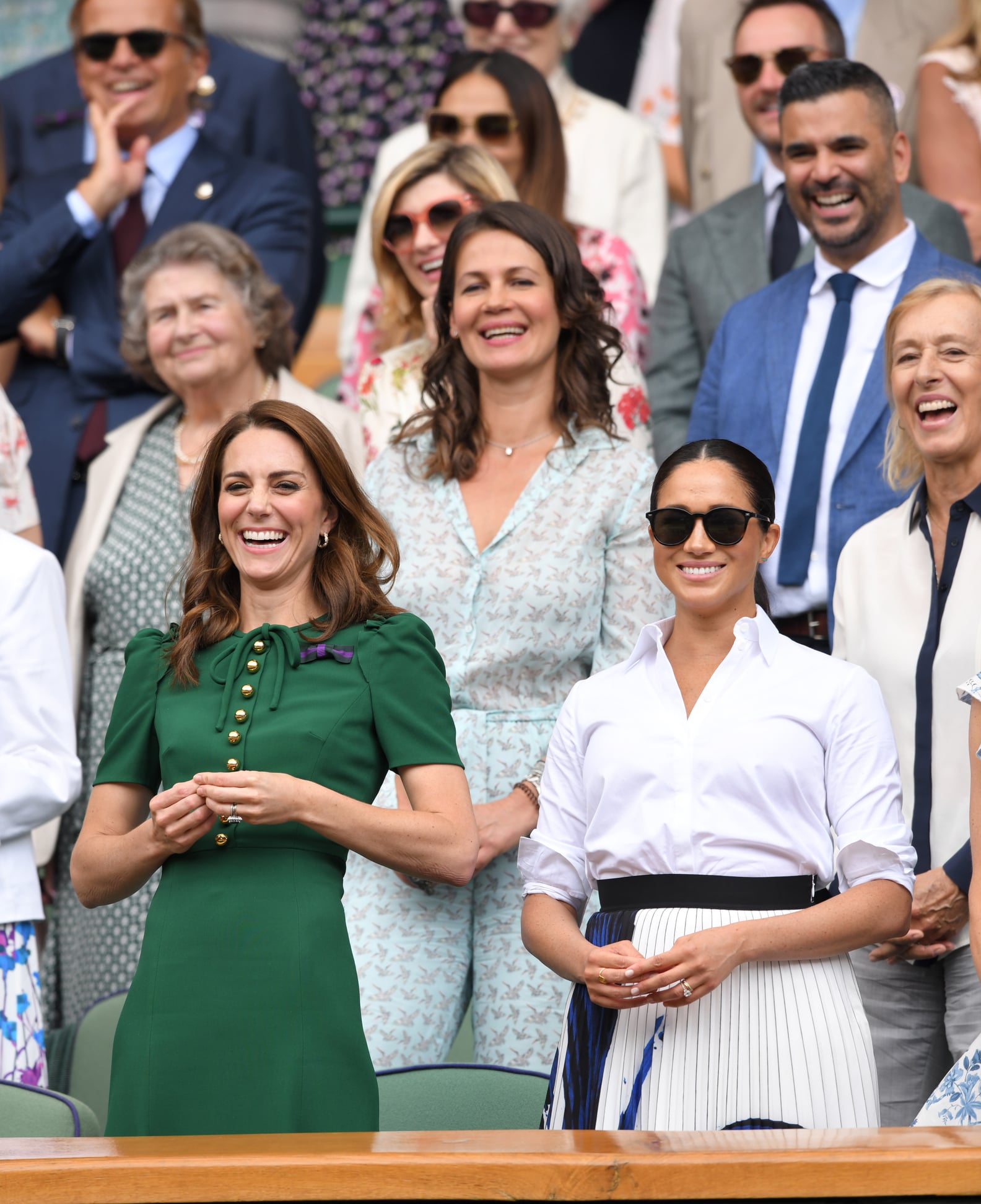 Kate Middleton Green Dress at Wimbledon 2019 | POPSUGAR Fashion