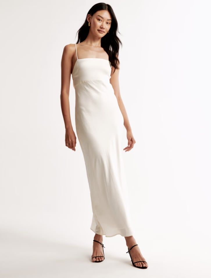 The A&F Julia Slip Cowl Back-Bow Maxi Dress