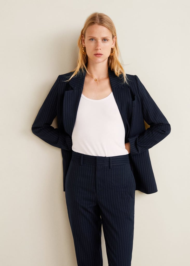 Mango Striped Suit Trousers