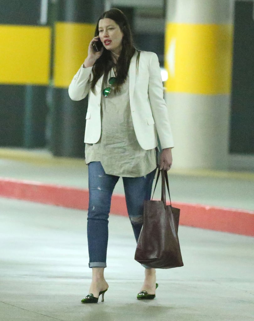 Pregnant Jessica Biel Leaving an Event in LA | Pictures