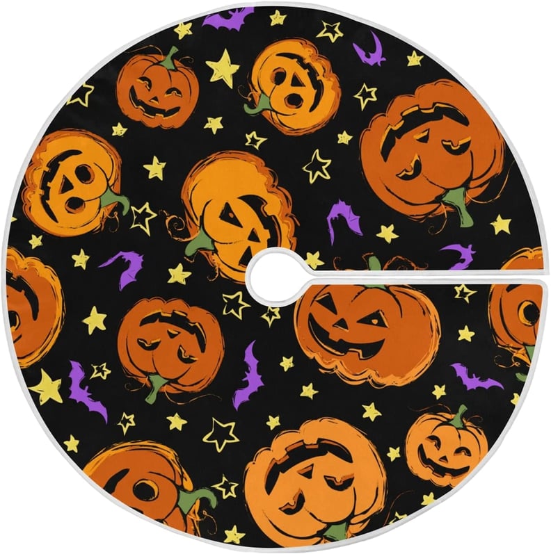 Aflyko Pumpkin Purple Bat Tree Skirt